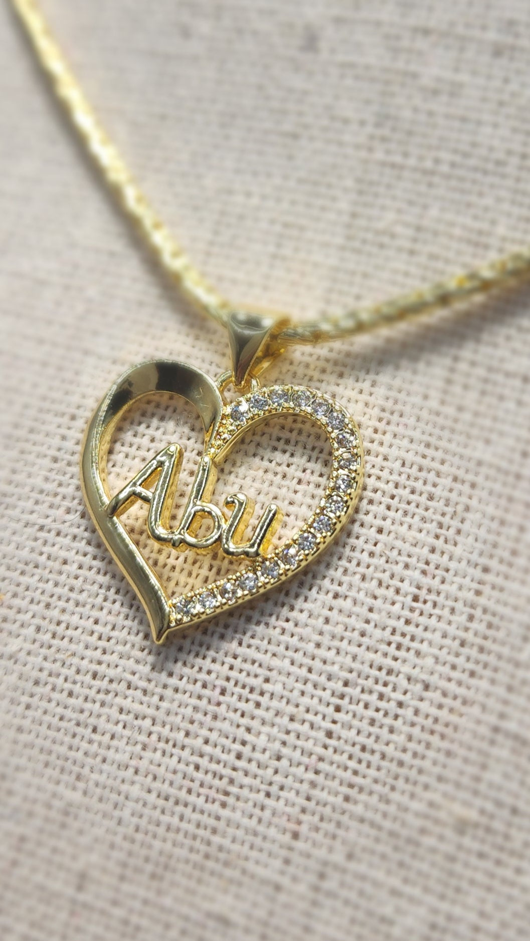 Grandma heart charm