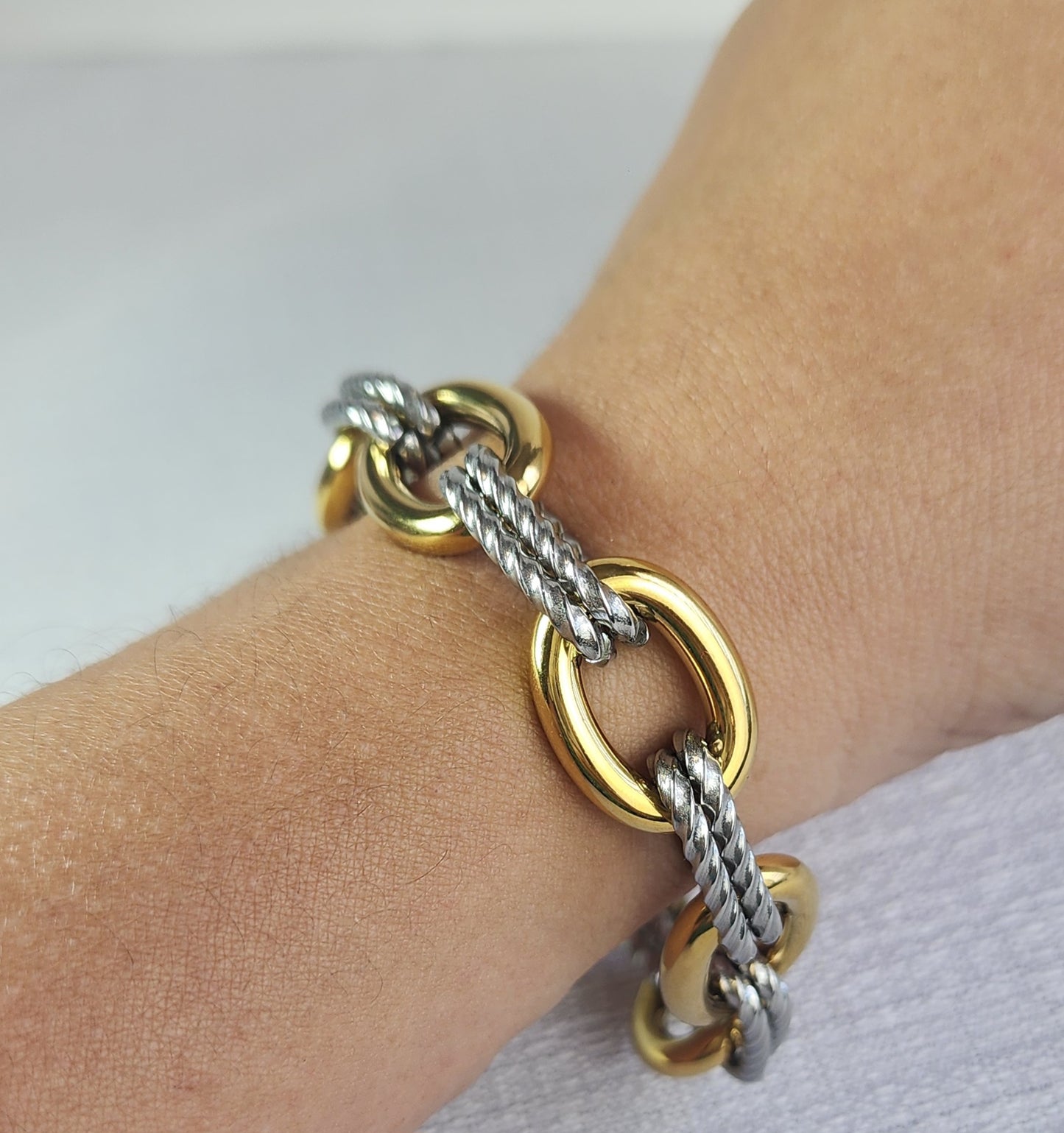 Bracelet Stainless steel 2 tone