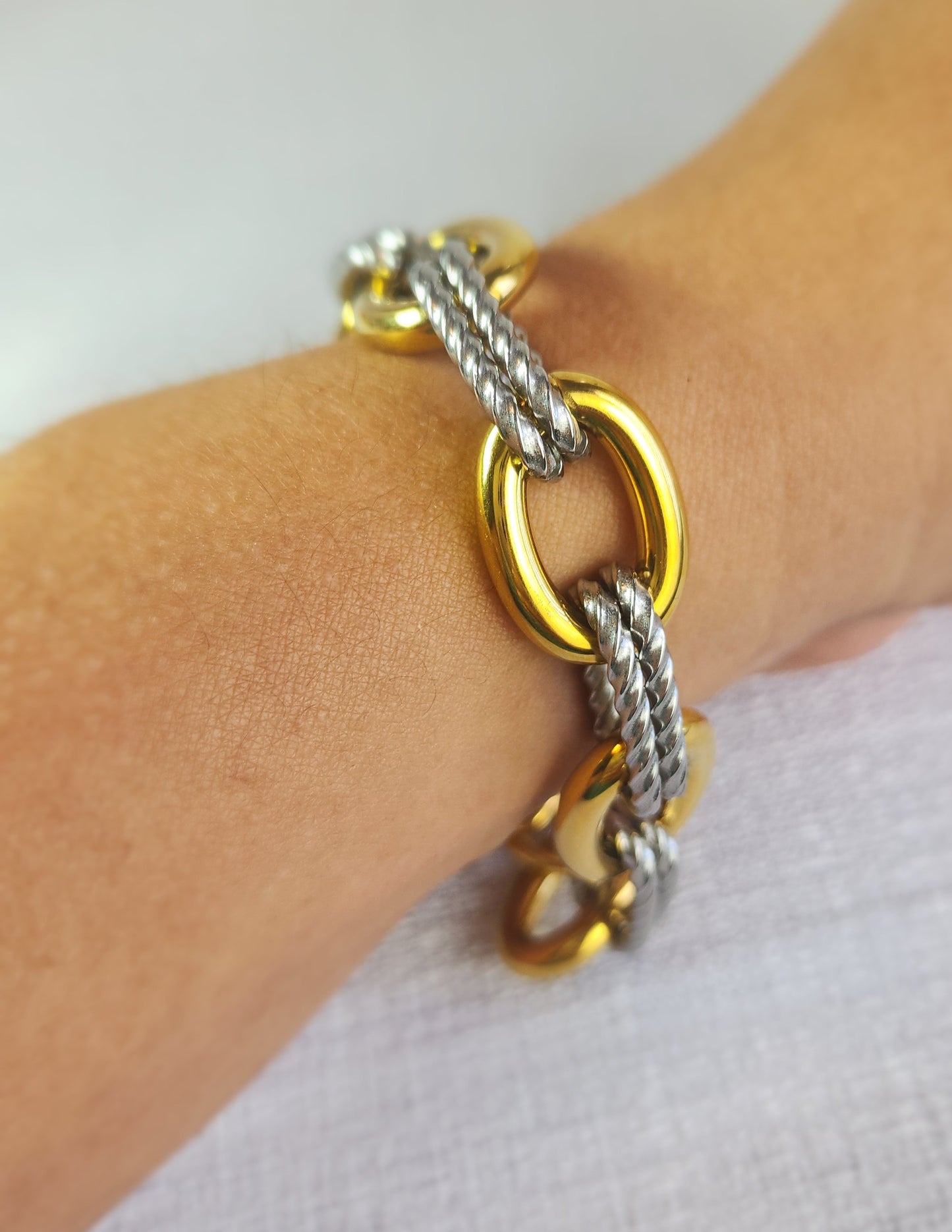 Bracelet Stainless steel 2 tone