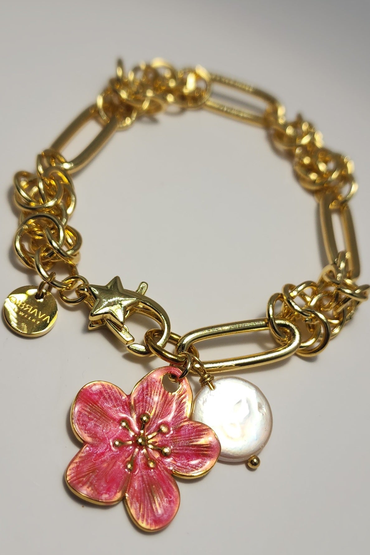 Gold plated Sakura Flower